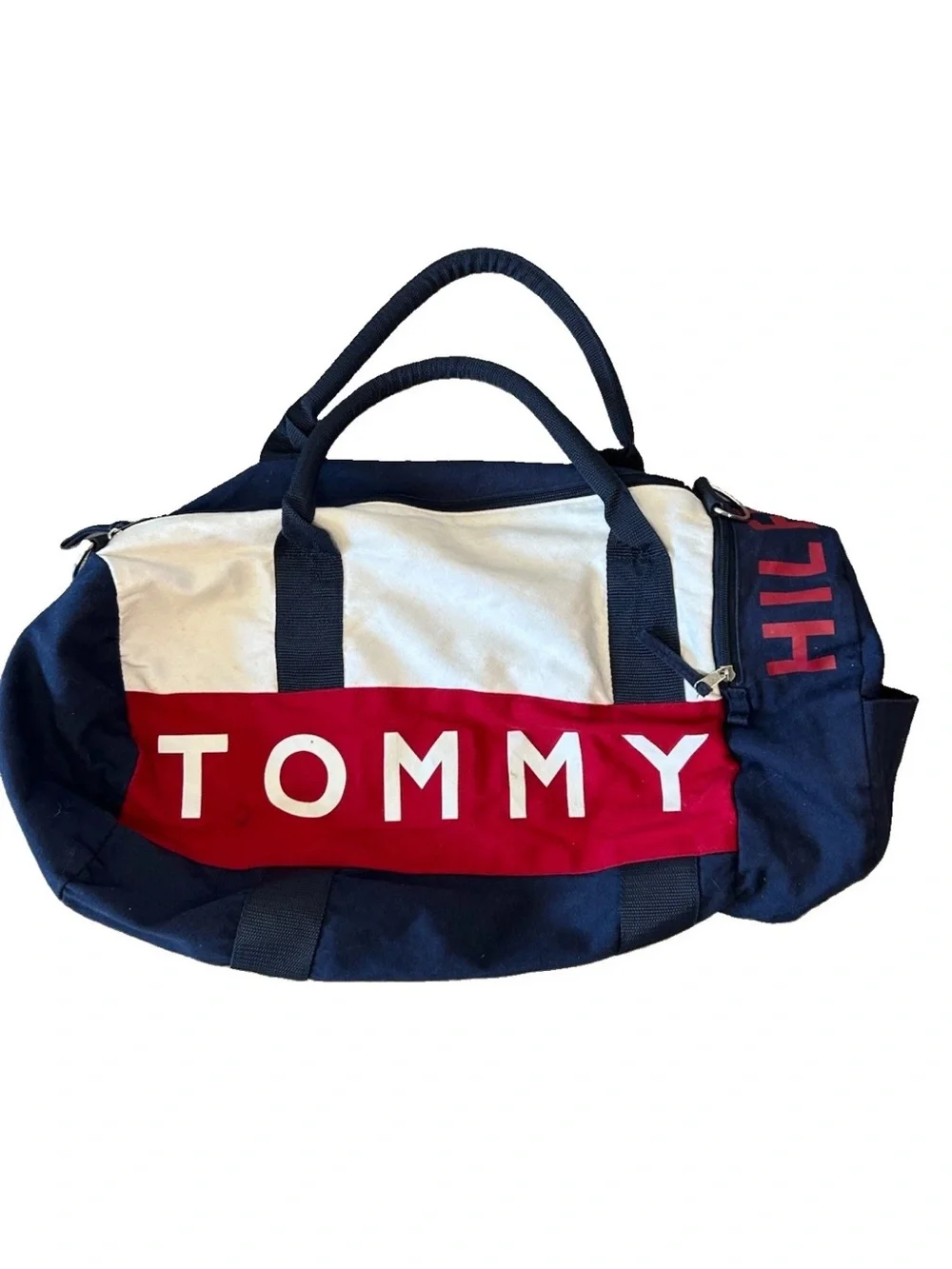 Tommy Hilfiger Bag 90s 00s Y2k Gym Work-out Sports Travel Carry-all Duffle
